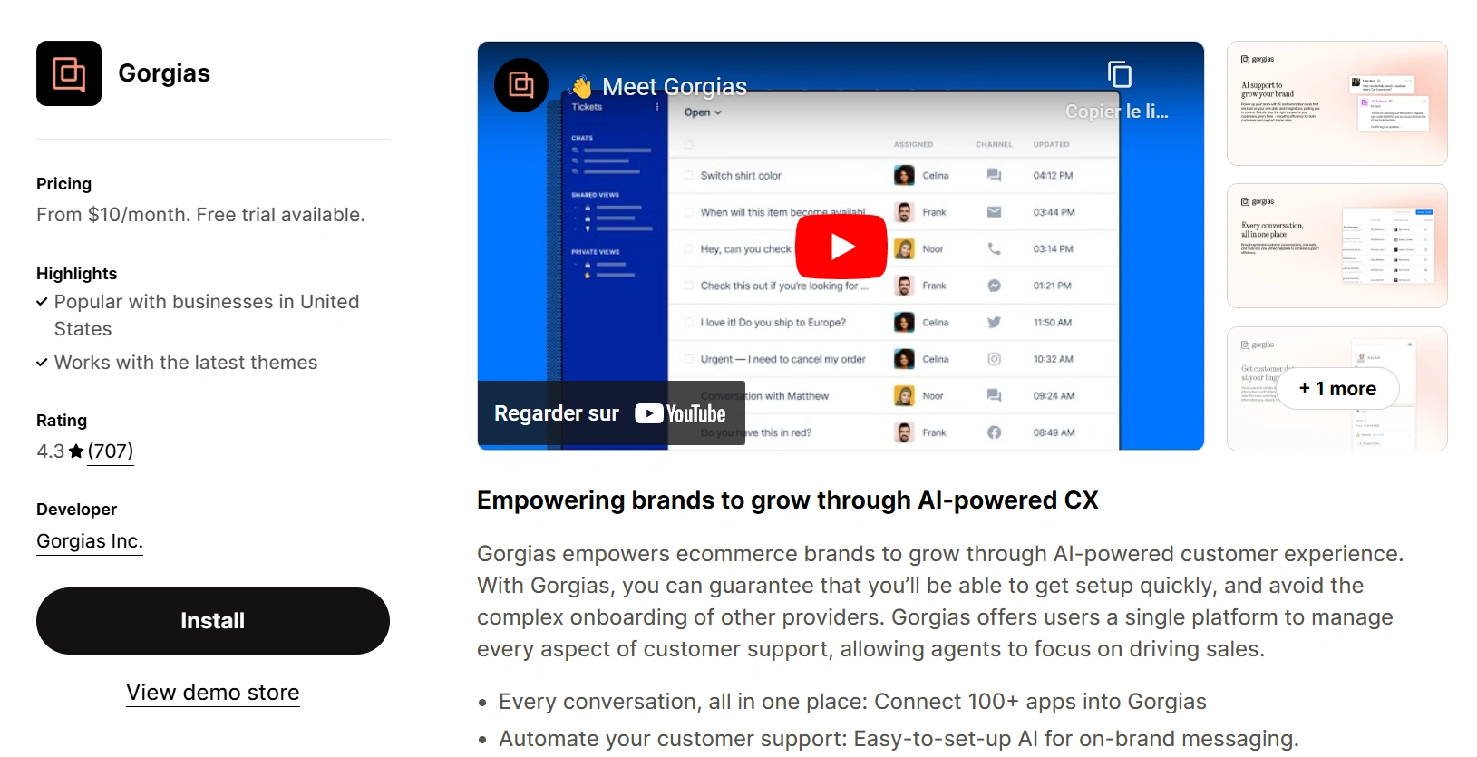 Gorgias – Live Chat & Helpdesk